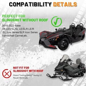 For Polaris Slingshot S R SLR SL 2015-2024 Waterproof Full Cover With Air Vents